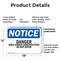 Signmission Danger Area Under Construction Do Not Enter OSHA Notice Sign, Plastic, 18in W x 12in L, 2PK OS-2PACK-NS-P-1218-L-10894 - alternate 6